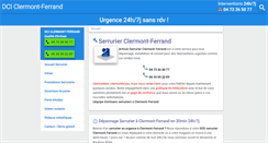 Desktop Screenshot of dci-serrurier-63.com