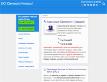 Tablet Screenshot of dci-serrurier-63.com